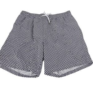NWT Collars and Co 7" Riviera Swim Trunk 3XL Black White
